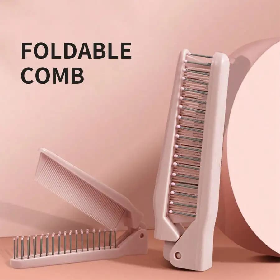 Pettine pieghevole da 1 pezzo/6 pezzi, spazzola pieghevole portatile da viaggio - Pettine pieghevole piccolo, comodo da mettere nel portafoglio, nella borsa - Set di pettini pieghevoli a doppia testa, formato tascabile, adatto per donne, ragazze, uomini e donne - Essenziale per i viaggi