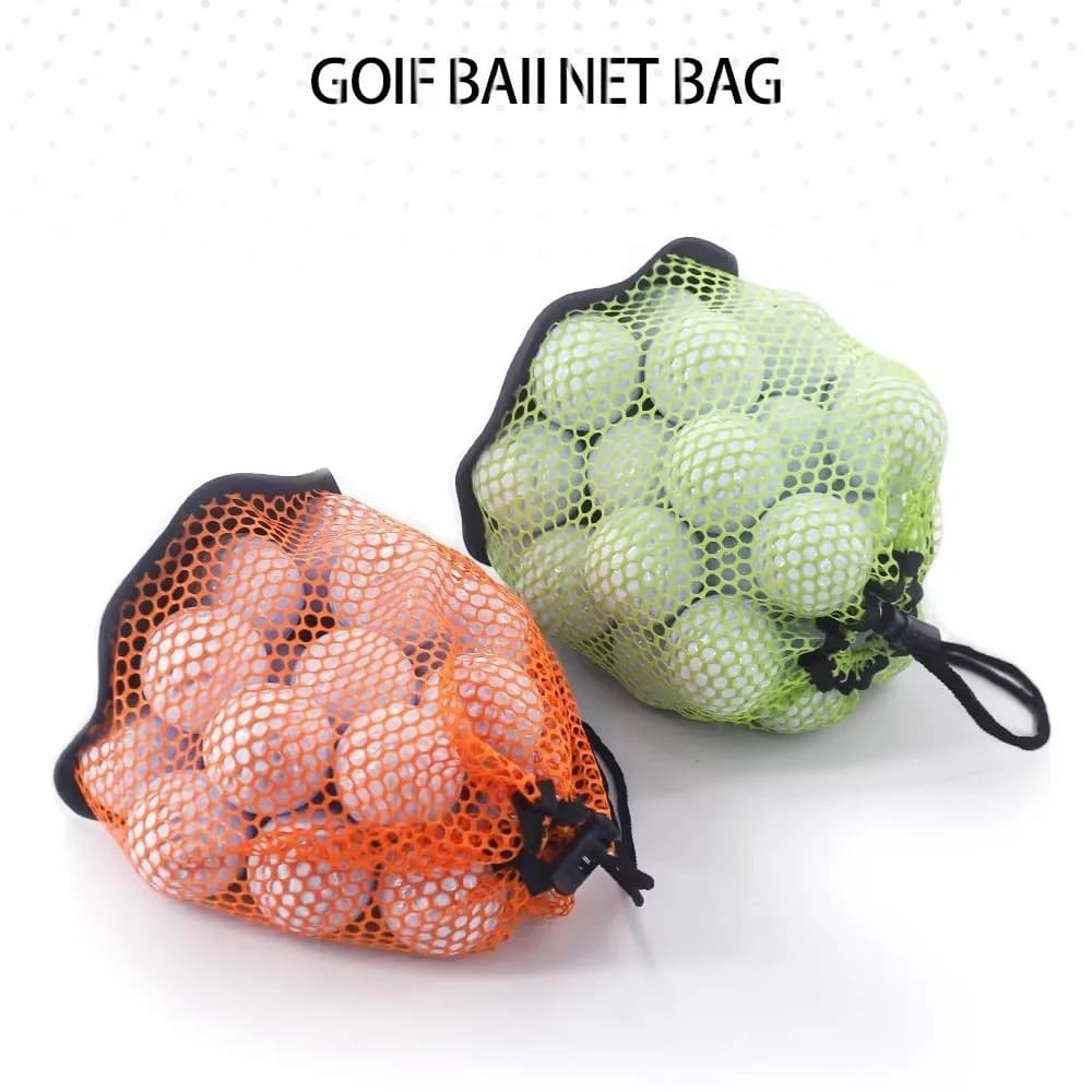Nuova Borsa a Rete Portatile per Sport, Sacchetto Multiuso in Nylon con Coulisse, Organizer per Palline da Golf, Accessori da Golf