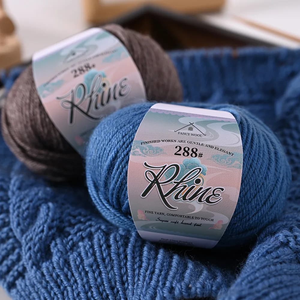 50g medium coarse wool yarn hand woven scarf sweater hat stick needle cashmere DIY coat baby