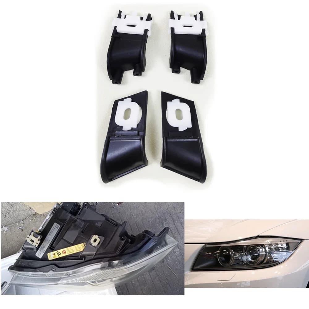 4 pieces for BMW X1 E84 2010-2015 series 3 E90 2004-2012 brackets for headlights repair kit car headlights