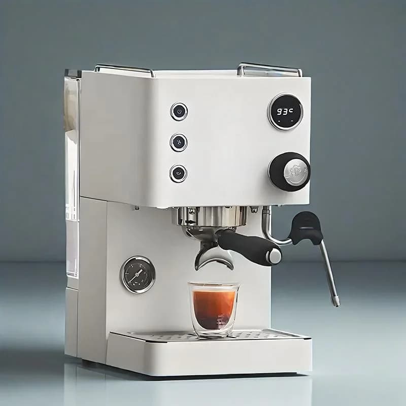 High Quality Home Use Water Circulation Design 15-Bar Auto Manual Switch Electric Espresso Coffee Bean Grinder