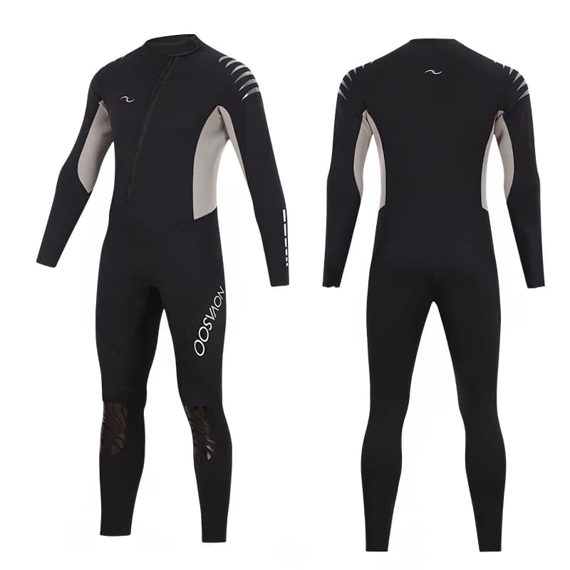 Muta da uomo 3mm Neoprene Surf Scuba Diving Snorkeling Nuoto Body Suit con cerniera Muta Surf Kitesurf Abbigliamento