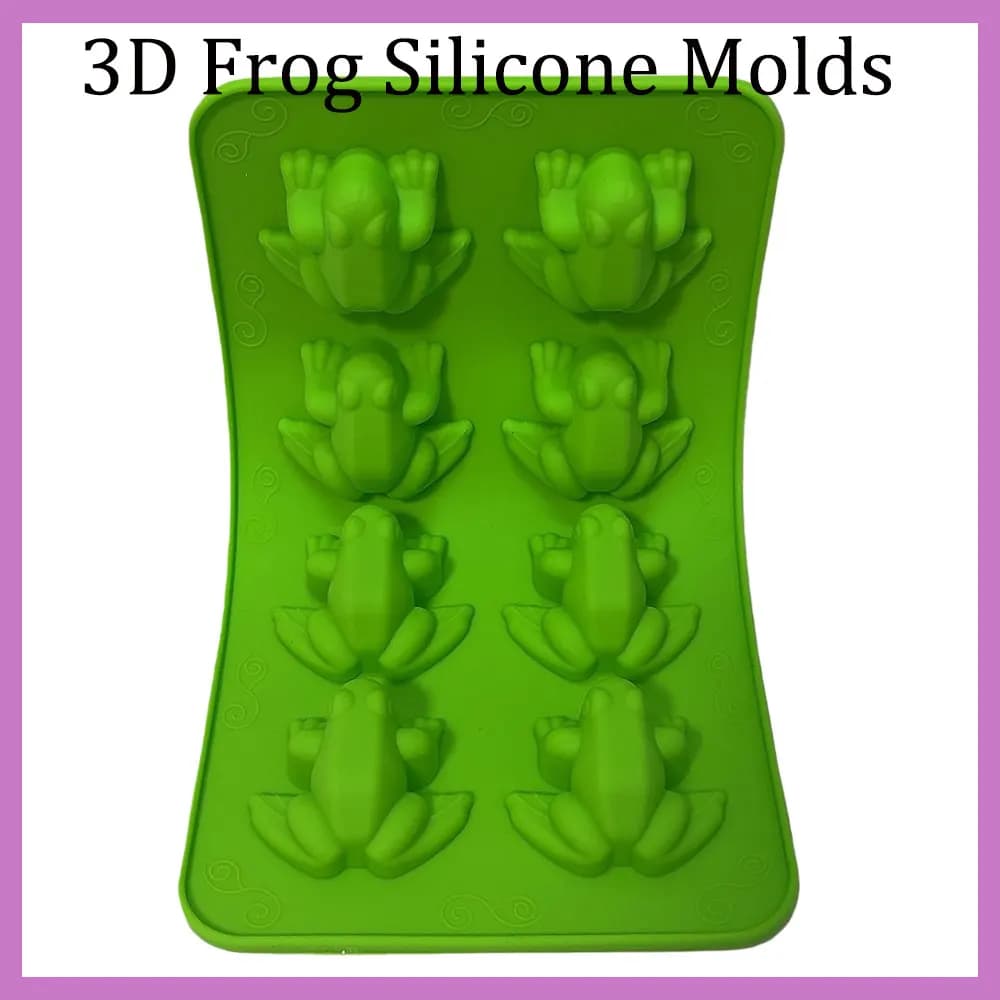 Frog Silicone Molds Fondant Candy Chocolate Mould Passover Frog Jello Plaster Epoxy Resin Crayons Cake Decorating Tools