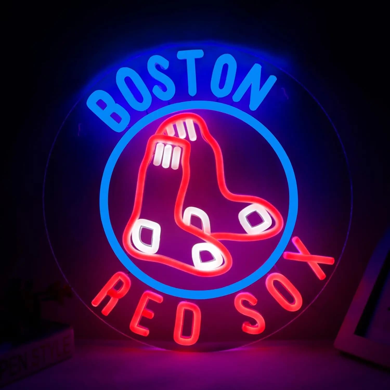 Luce LED USB con Logo di Squadra di Baseball, Insegna Luminosa Artistica per Club Sportivi, Bar, Sale Giochi, Decorazione Camera da Letto, Regalo