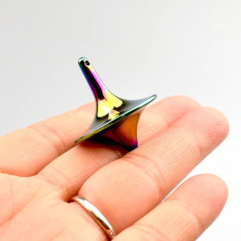 Metallo Top Spinner Scrivania Fidget Toy Spinner Buon Equilibrio Giocattolo Da Tavolo per Adolescenti Adulti Regali Stress Ansia TDAH Alleviare Figets Giocattolo
