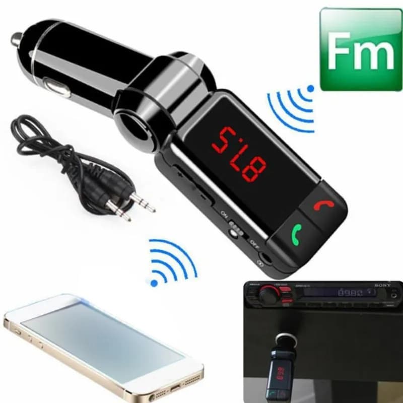 BC06 Trasmettitore Fm per auto compatibile Bluetooth Kit per auto Lettore Mp3 vivavoce Radio wireless Caricatore per auto AUX Lettore musicale USB SD