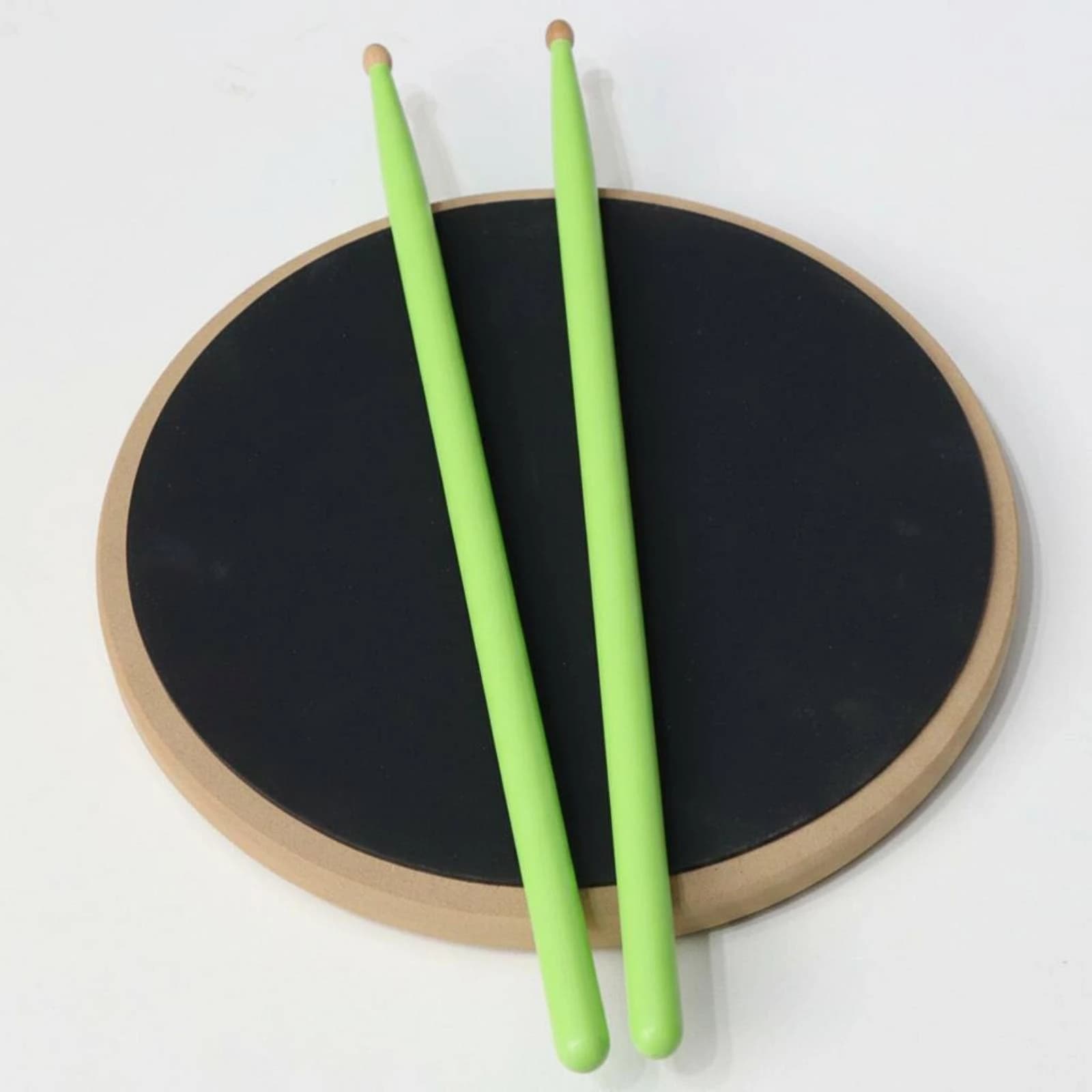 Quiet Drum Pad Beige Rim 12-Inch Drum Pad Music Accessory Portable Realistic Rebound