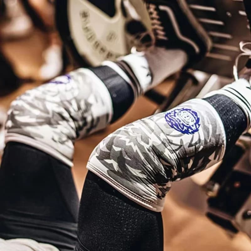 1 paio di ginocchiere a compressione in Neoprene da 7MM, ottimo supporto per allenamento incrociato, sollevamento pesi, Powerlifting, ginocchiera Squat