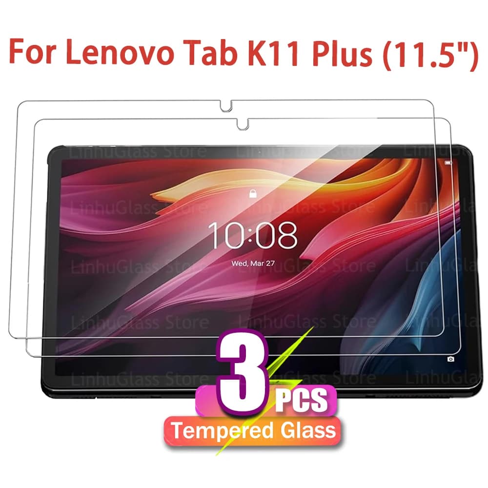 Vetro temperato per Lenovo Tab P11 (2a generazione) / Lenovo Tab K11 Plus (11,45 ") Pellicola protettiva anti-impronte per protezione dello schermo