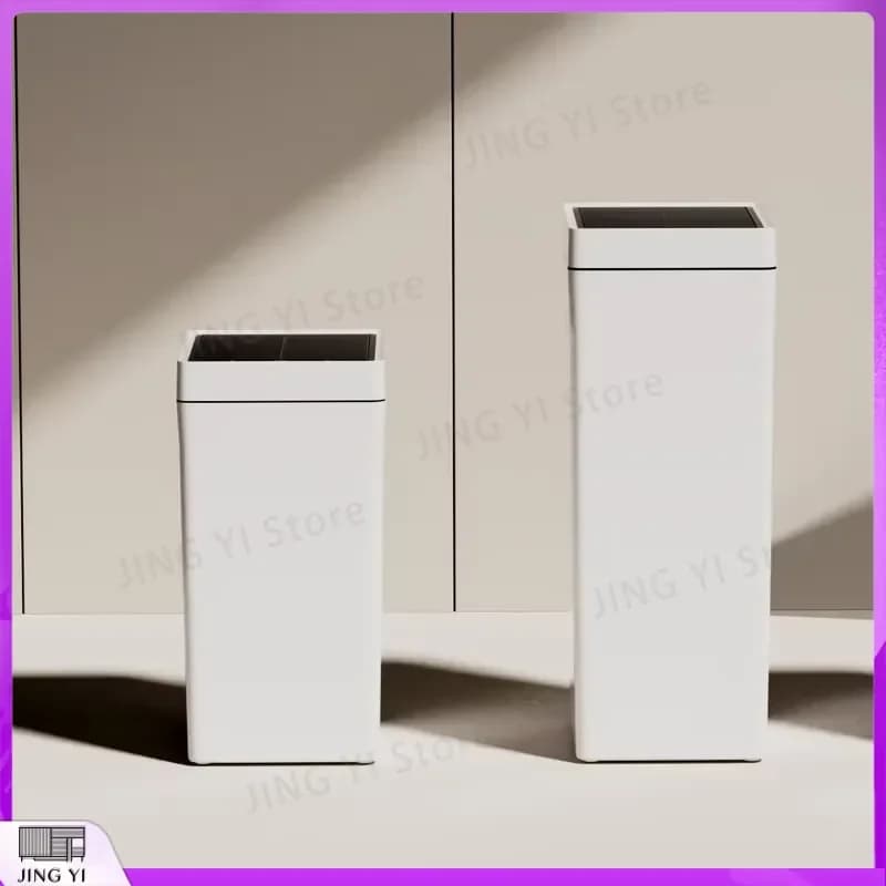 30L Smart Automatic Trash Can Large Rectangular Sensor Waste Bin Touchless Kitchen Garbage Can Induction Dustbin Home Office