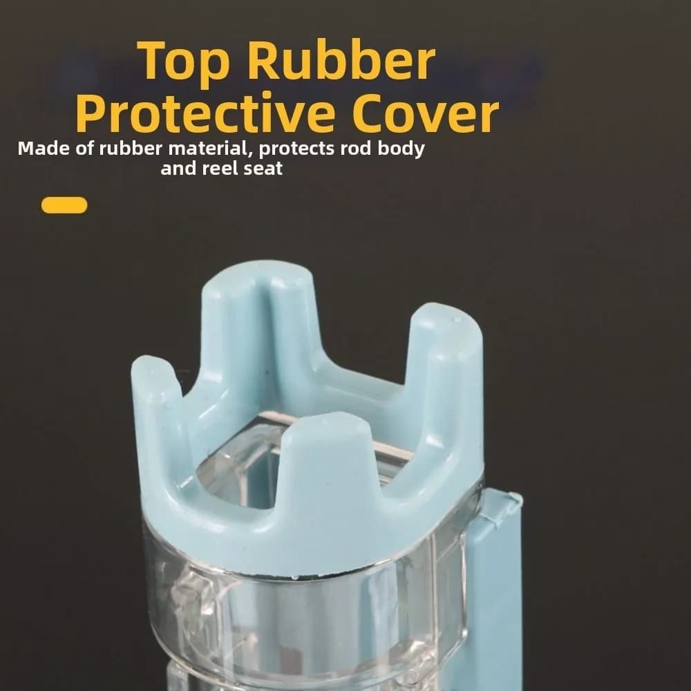 Supporto per Canna da Pesca in Plastica Resistente, Regolabile, 5 Colori, Porta Canna a Scatto, Adatto per Scatola da Pesca