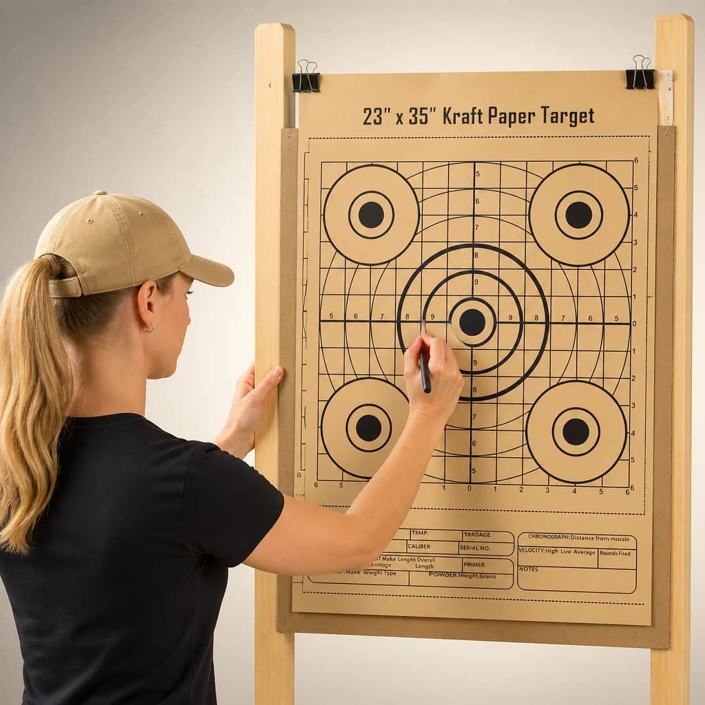 10/50 Pezzi Bersagli di Carta per Tiro con l'Arco 23X35 Pollici, per Pratica Sportiva all'Aperto, Caccia e Allenamento