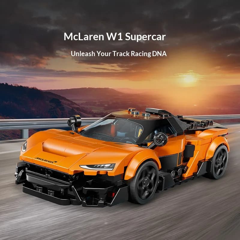LEGO Mattoncini da Costruzione 77257 McLaren W1 Supercar Modello di Auto da Corsa Decorazione da Scrivania alla Moda Regalo da Collezione
