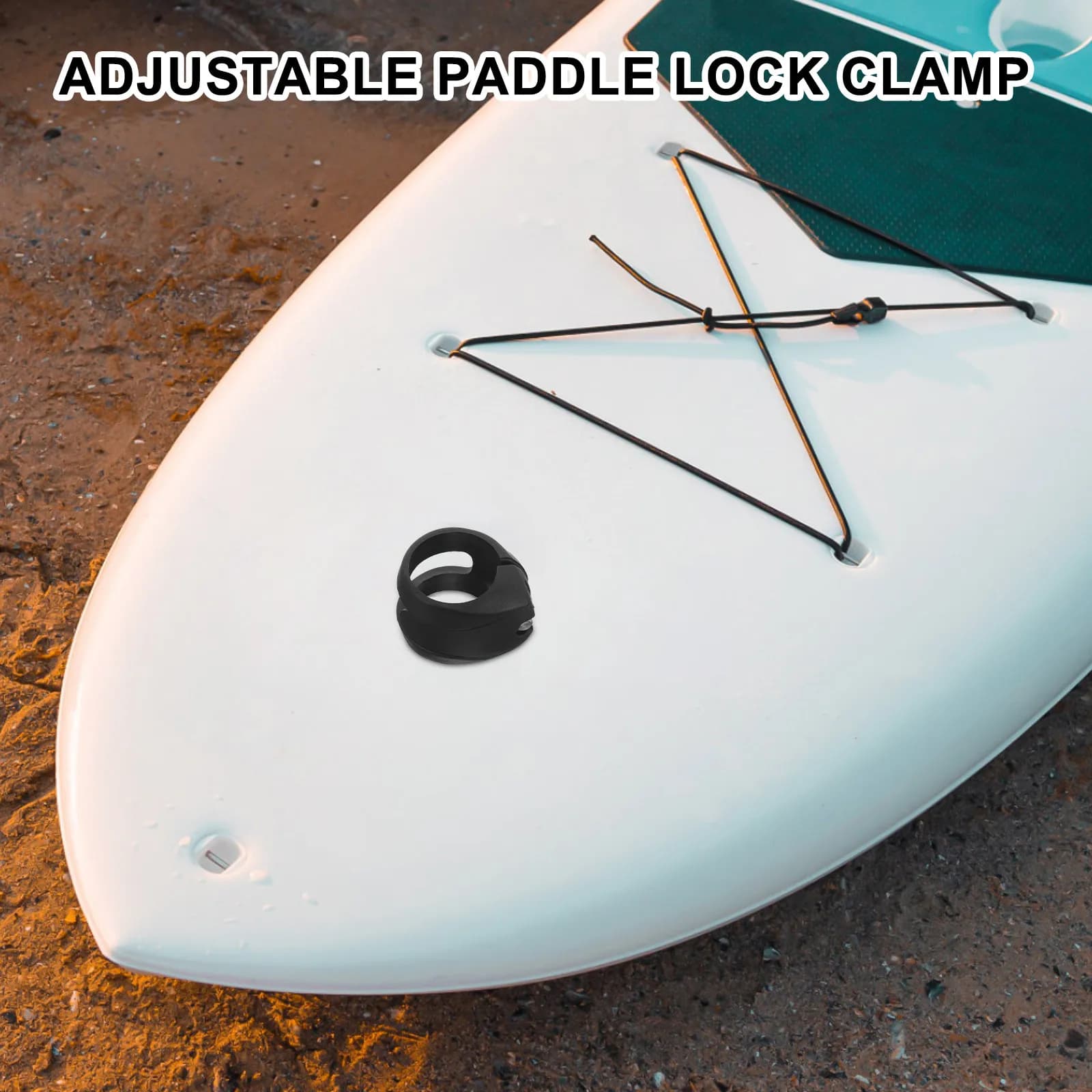 Sturdy PVC Adjustable Paddle Lock Buckle Quick Release 29Mm Id for Kayak Stand Up Paddleboard Surfboard Paddleboard Accessories