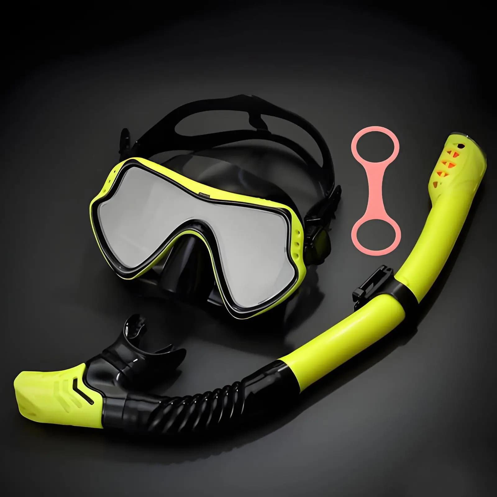 6 Pezzi Clip di Fissaggio in Silicone a Sgancio Rapido per Maschera Subacquea e Snorkel, per Immersioni e Sport Acquatici