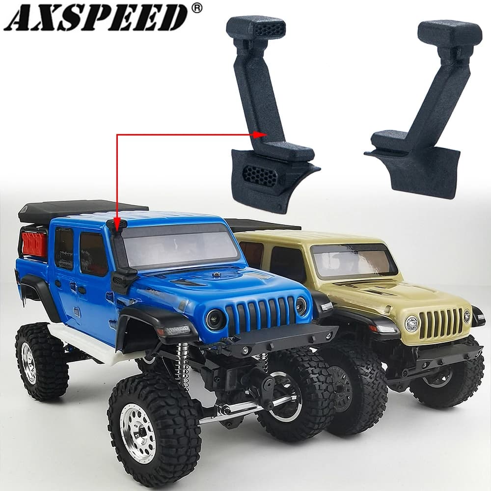 AXSPEED RC Auto Snorkel Hood Mount Wading Air Intake Gorge for Axial SCX24 AXI0002 AXI0005 1/24 RC Crawler Upgrade Parts