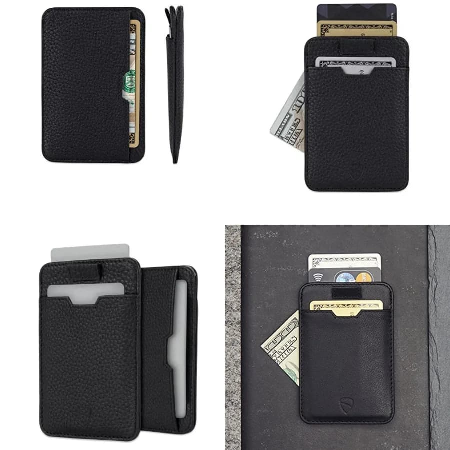 Portafoglio Sottile in Pelle con Blocco RFID CHELSEA per Uomo - Porta Carte Minimalista da Tasca Frontale