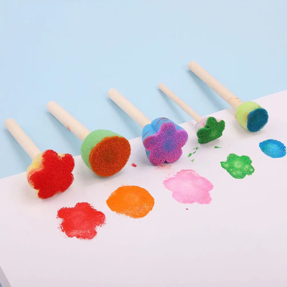 Set di 28 Spugne per Pittura, Strumenti Creativi per Disegno e Graffiti, Materiali Artistici Fai-da-Te