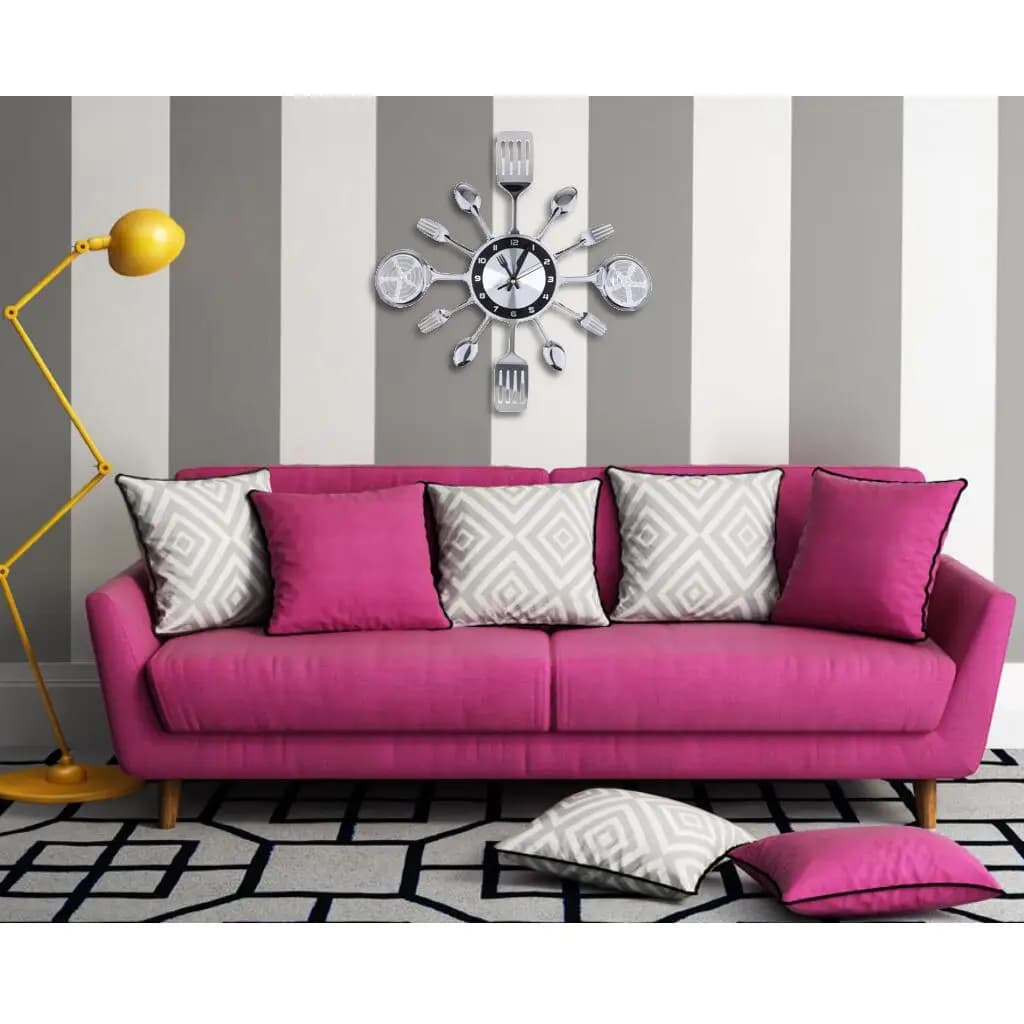 Design Acrylic Wall Clock Stainless Steel Kitchen Watch Attractive Wall Clock for kindergarten