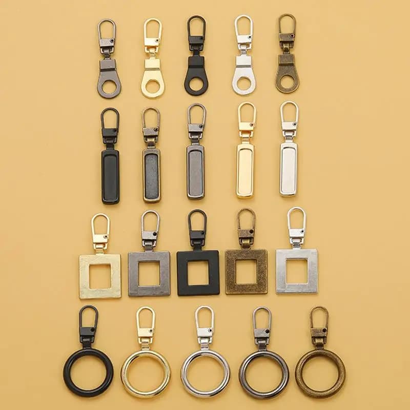 5 pz Cerniera In Metallo Universale Kit di Riparazione Cerniera Istantanea Tirare Sostituzione Cursore Della Chiusura Lampo Per Abbigliamento Giacca Fai Da Te Cucito Zip Testa