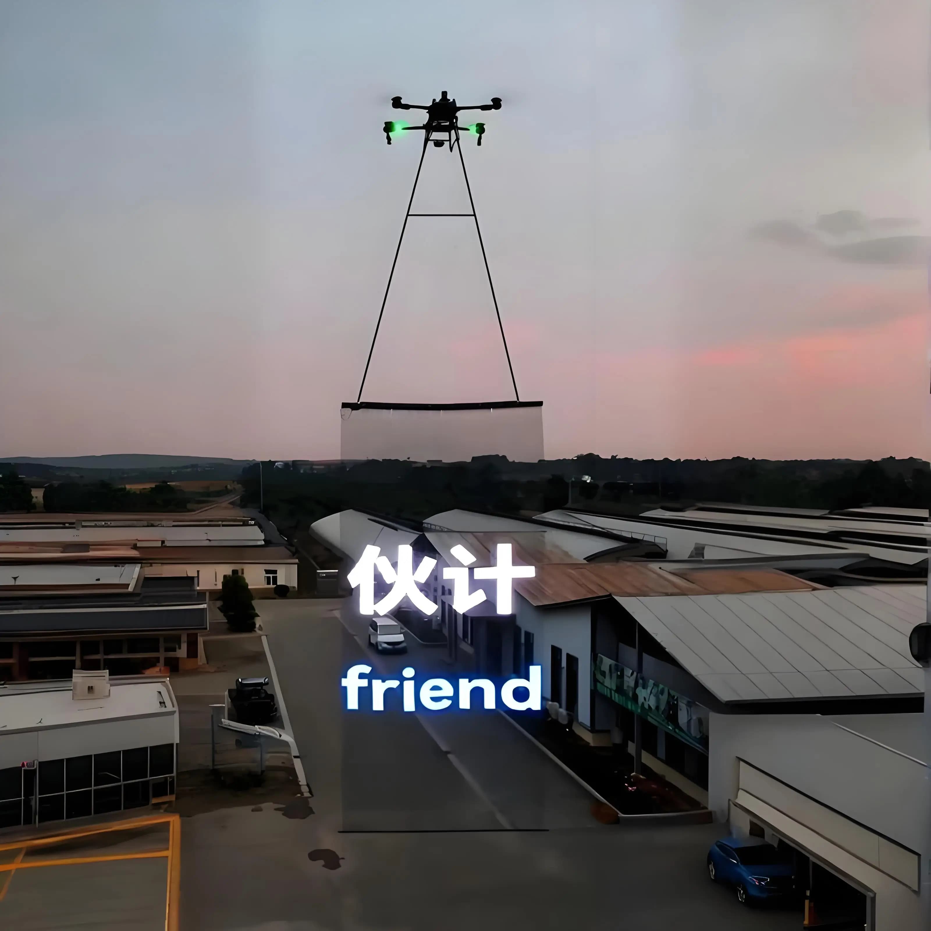 Display a diodi emettitori di luce per display drone volante modello P15 P20 P25