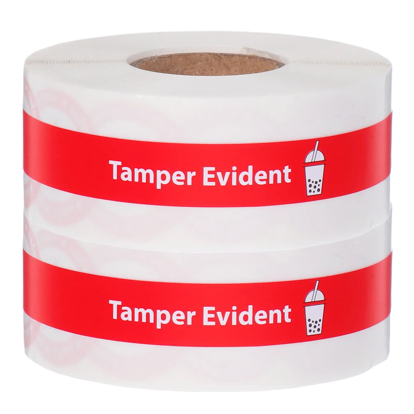 2 Rolls Easy Peel Off Removable Tamper Proof Sealing Stickers for Beverage Bottles Food Containers Clear Packing Tape