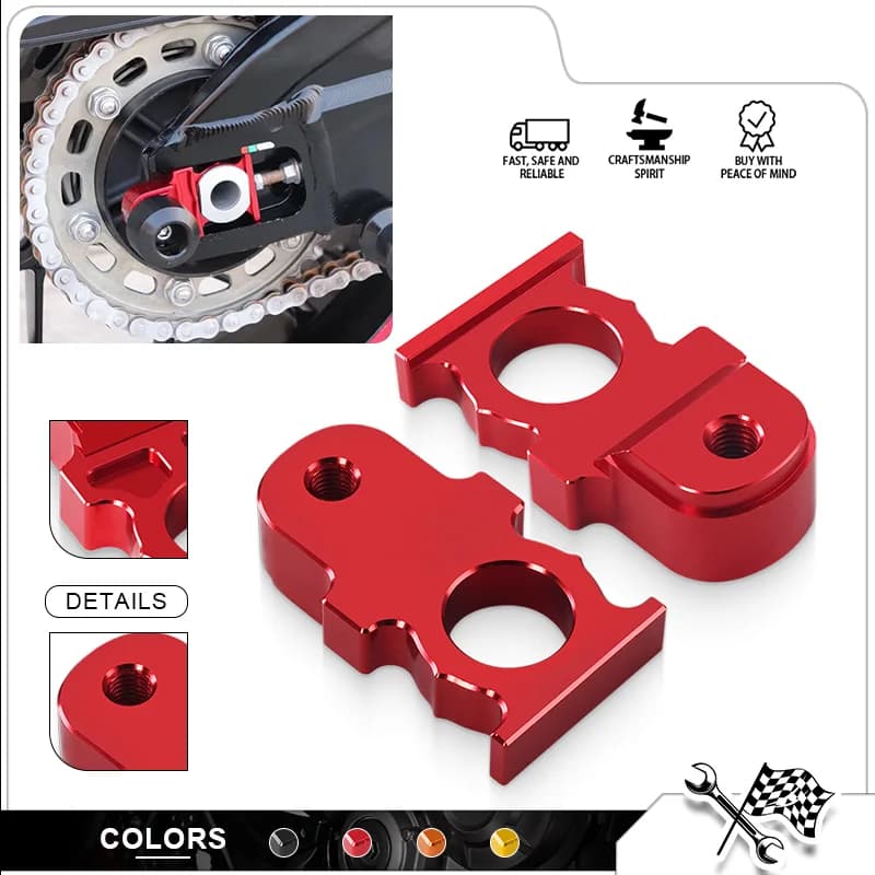 Blocco Regolatore Catena Asse Posteriore Moto per CBR600RR CBR1000RR 2008-2017
