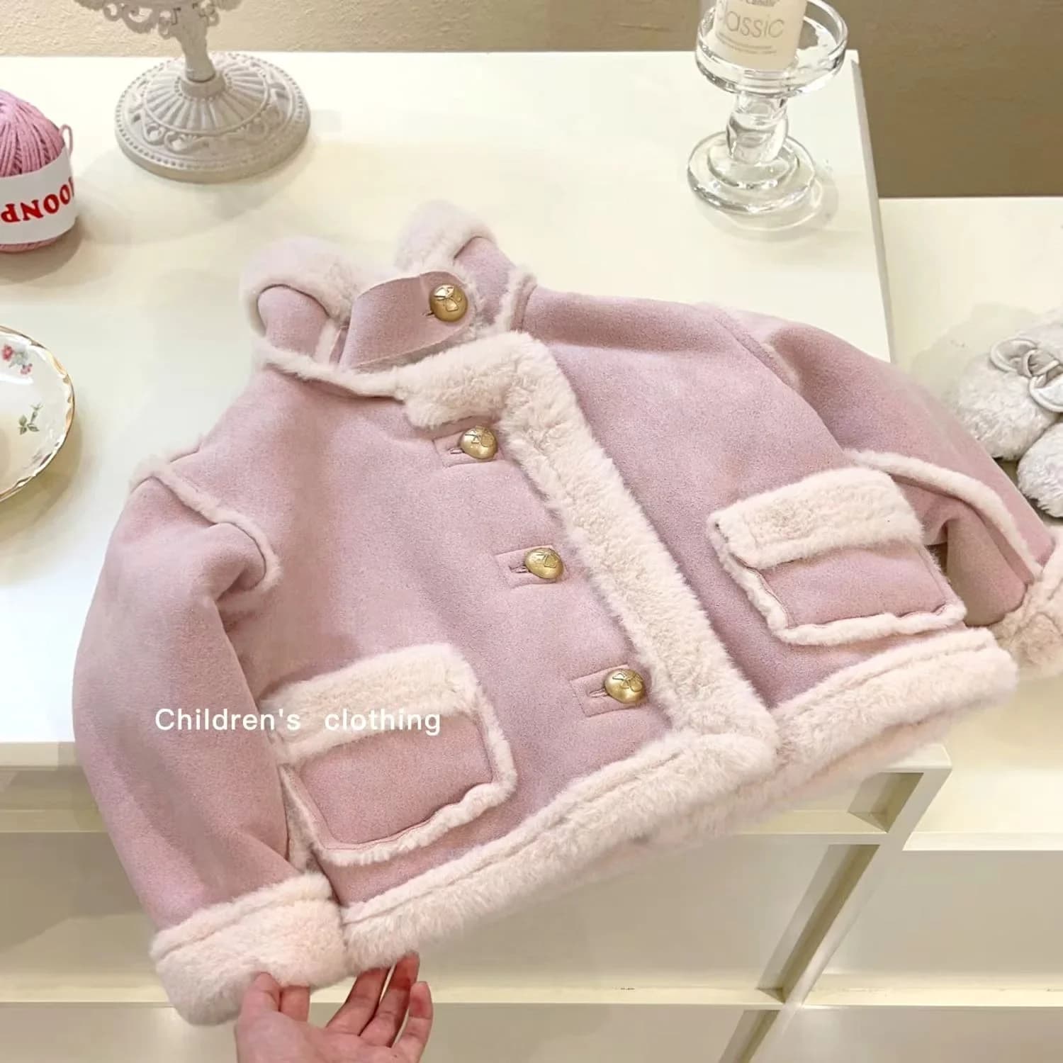 Giacche e cappotti Cappotto invernale ispessito in pile per bambini Giacca calda per ragazzi e ragazze Capispalla accogliente per climi freddi