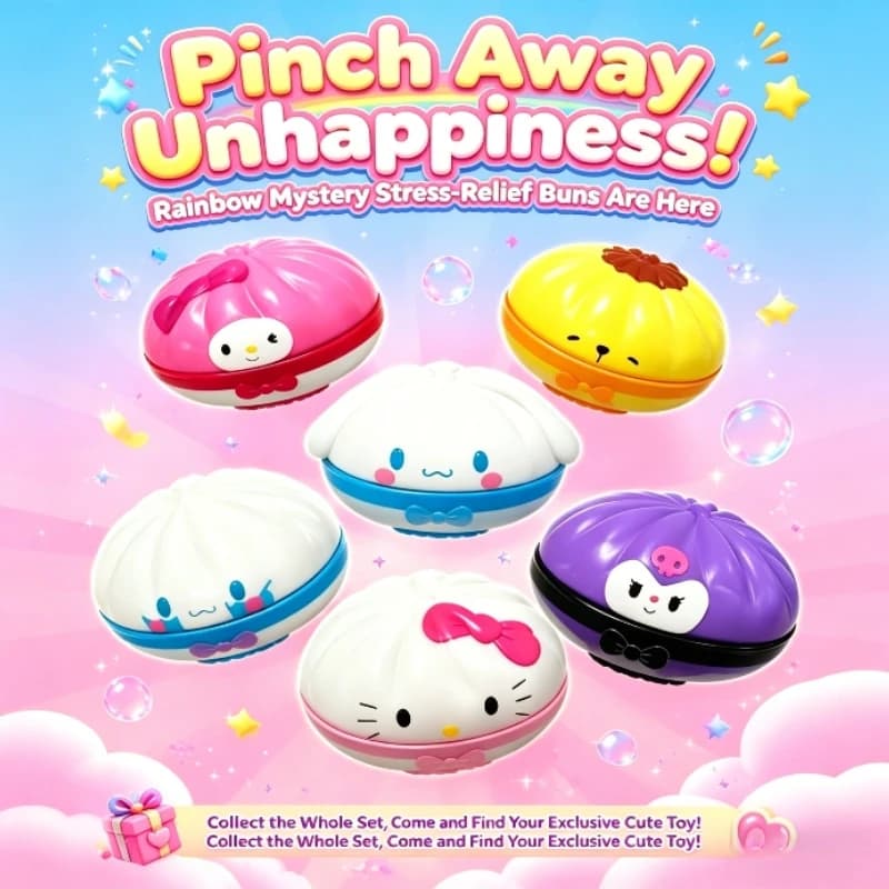 Alien Squishy PU a lento ritorno, simulazione di panino al vapore, giocattolo antistress, Mystery Box con contenitore a vapore per regali per adulti