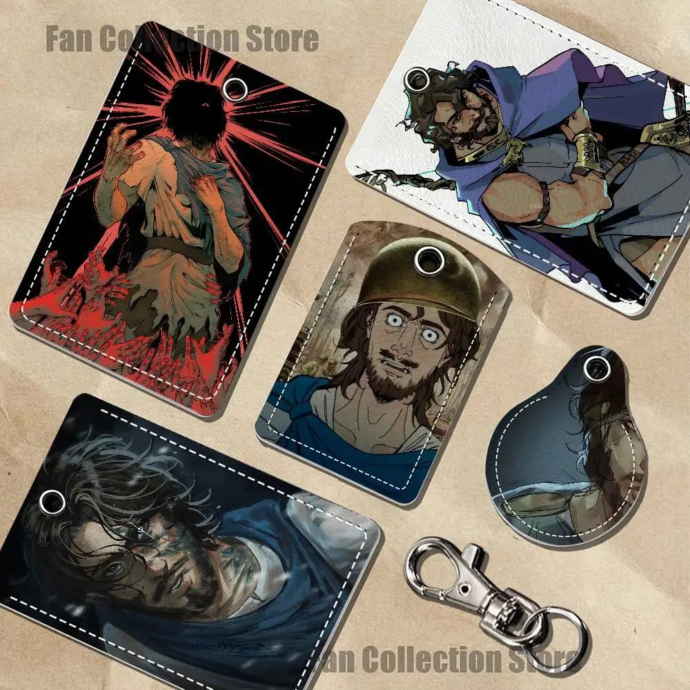E-Epic The Musical O-ODYSSEUS Movie Singer Game Anime Leather Card Holder Can Store Access Control ID Card Subway Air Tag Case