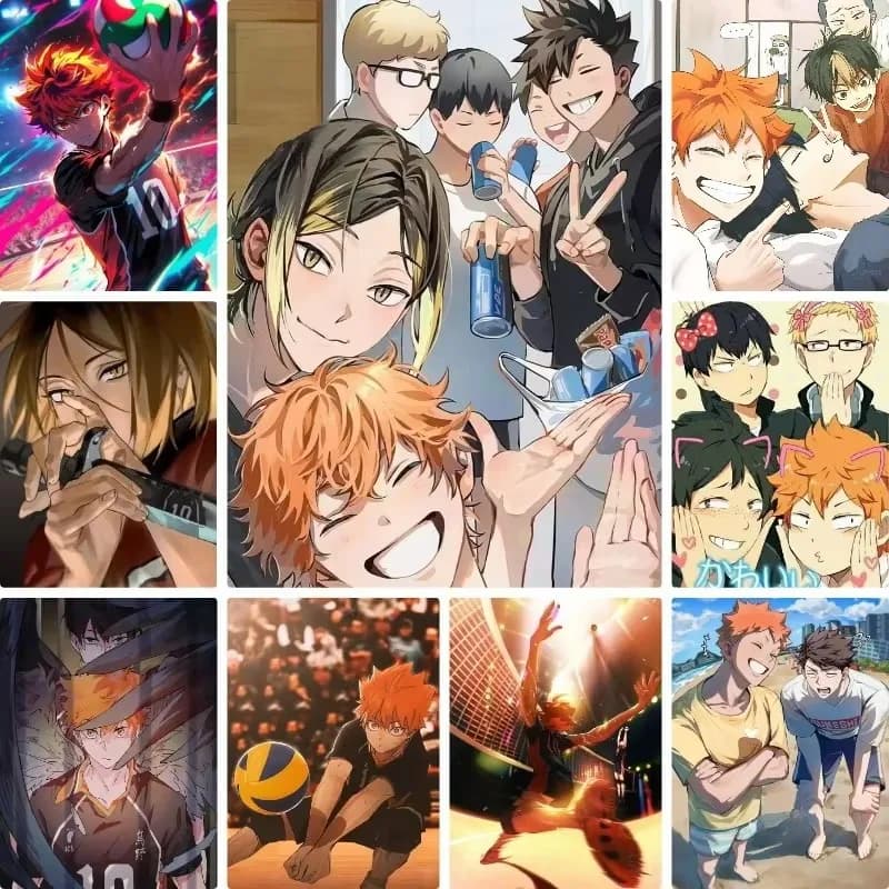 Bandai | Diamond Painting Anime Haikyu!! Volleyball Teen Character Round/Square Diamond Mosaic Artwork Creative Handmade Home De