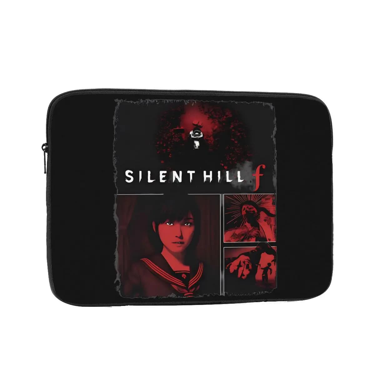 Silent Hill F Creepy Horror giapponese Laptop Liner Sleeve 10 12 13 15 17 pollici Custodia per notebook Custodia antiurto per computer