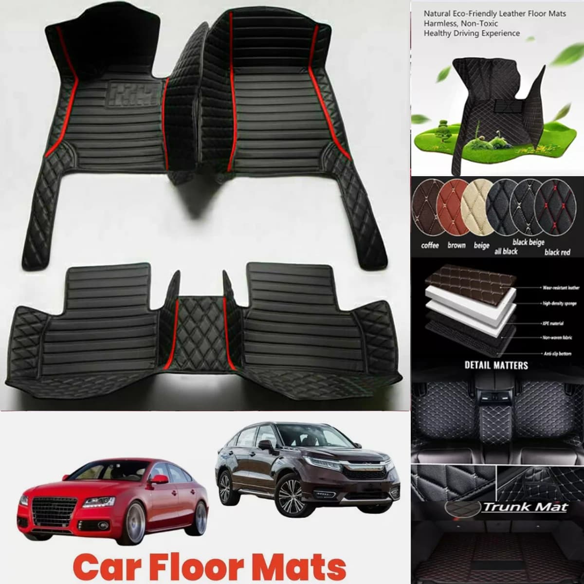 Customized Waterproof 3D PU Leather Car Mats For Car Car Mats Infiniti JX Coche Accessories Sheet