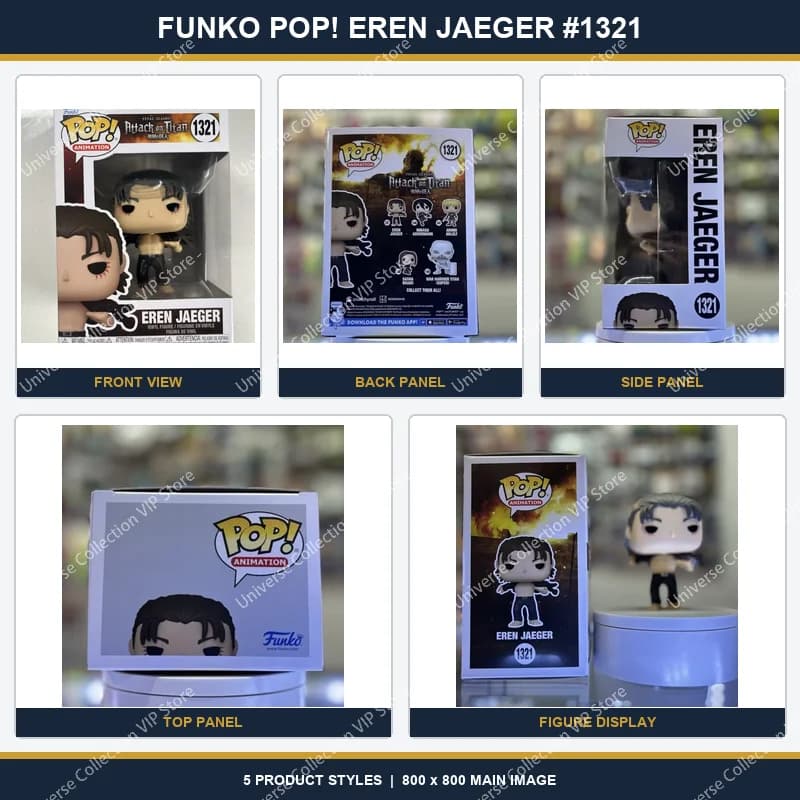 Funko Pop Attack on Titan Eren Jaeger Collectible Vinyl Figure Anime Character Display Ornament Gift for Manga Fans