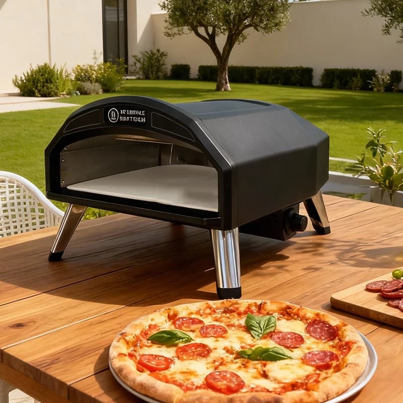 Forno per Pizza Moderno da Esterno/Interno, Piccolo, Mobile, Usato, Grande, a Propano con Gas