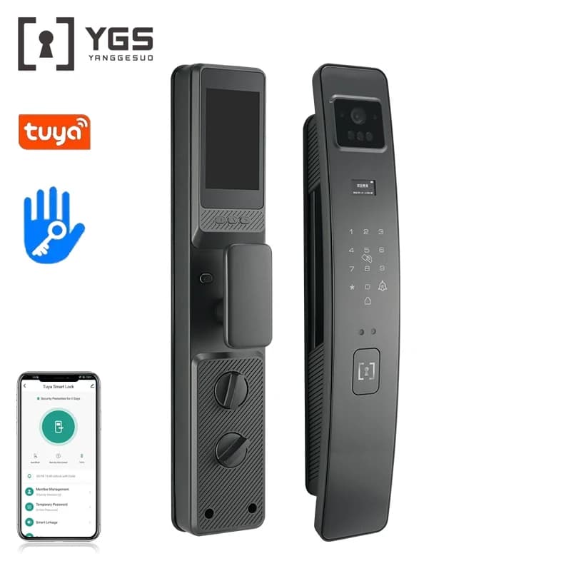Serratura Intelligente per Porta con Telecamera, Design Originale di Fabbrica, Produzione Personalizzata, App Tuya, Password Digitale e Sicurezza Avanzata