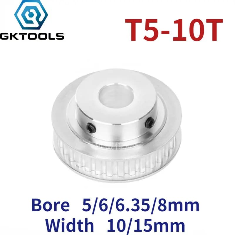 T5 10 denti/T Boss puleggia sincrona BF larghezza scanalatura 10/15mm foro interno 5/6/6.35/8mm
