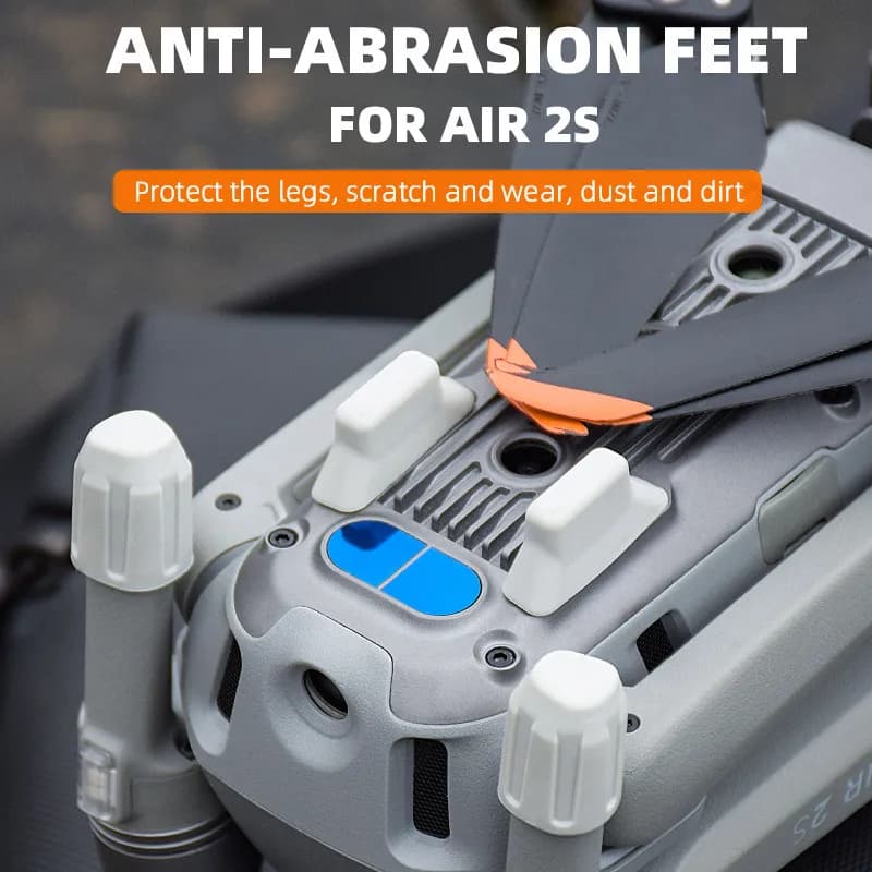 Piedini antiusura per carrello di atterraggio per protezione aria 2S poggiapiedi antigraffio per accessori Drone DJI AIR 2S
