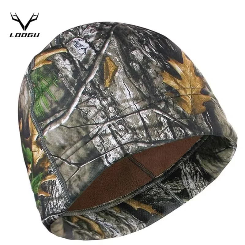 LOOGU Thermal Mymetic Fleece Cap-Winter Windproof Men's Hat for Hunting, Hiking, Cycling Cap and Mimetic Cap for Outdoor Occulation