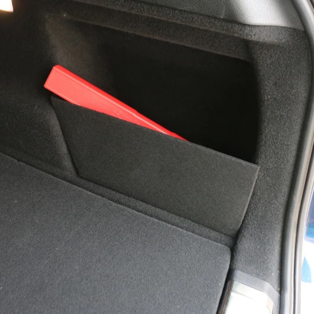 Per BMW X1 F48 2016 2017 2018 2019 2020 2021 LHD 2 pezzi Lati portaoggetti per auto Tronco Partizione Auto Organizer Bag Box Accessori