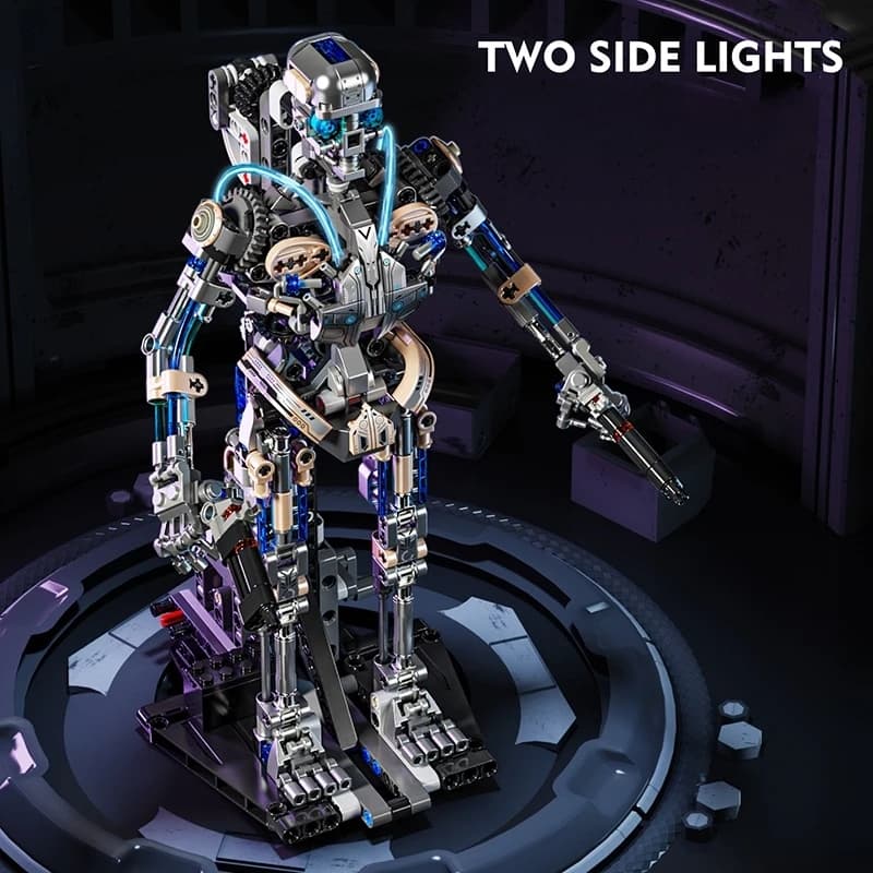 Set di Costruzioni Robot Danzante STEM da 692 Pezzi, Modello Bionico di Cowboy con Luci, Regalo Creativo con Ingranaggi Rotanti