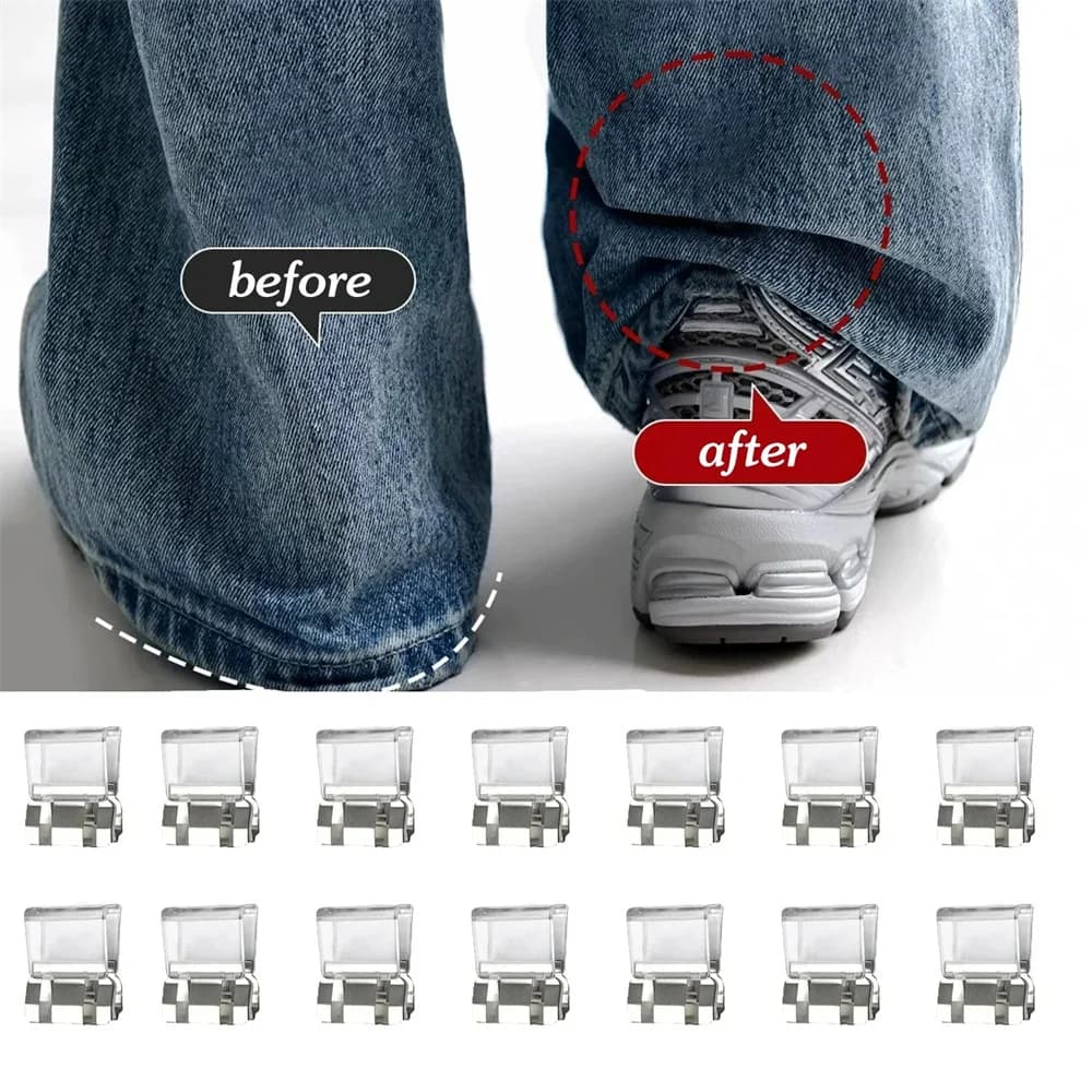 2/4/6/pz Invisible clip to shorten the legs - Anti-slip hem pliers for trousers (shareless hem adjustment tool)