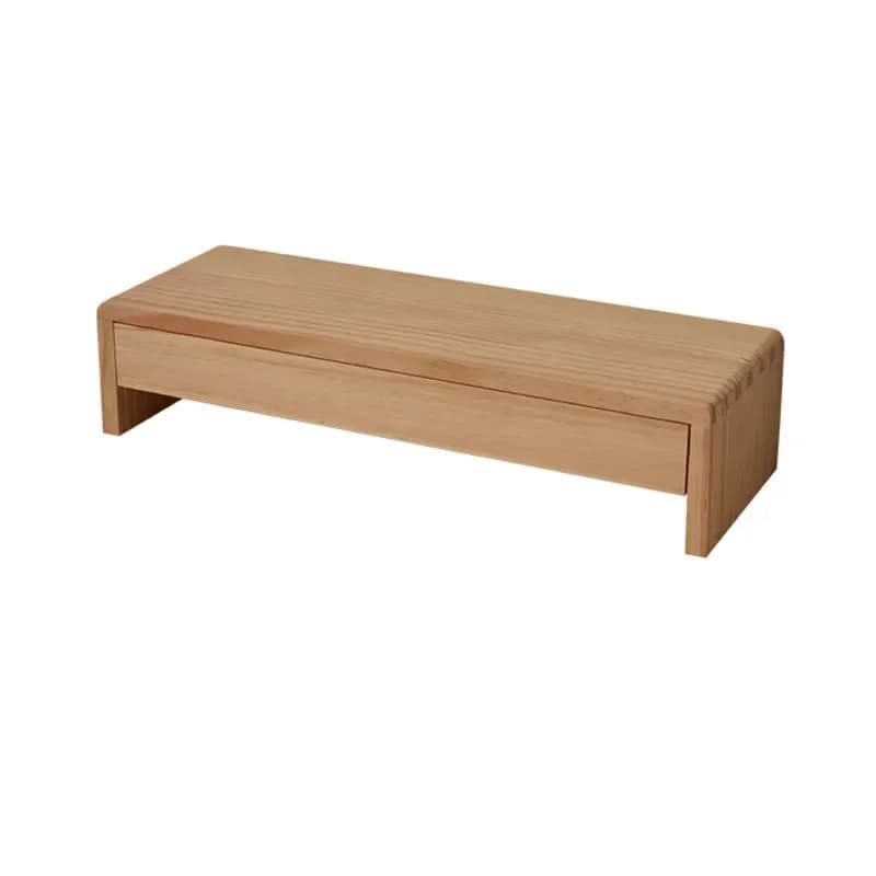 Extended Desktop Solid Wood Monitor Support for Laptop Computer Rack Office Organizer Ergonomic Workspace Organizer