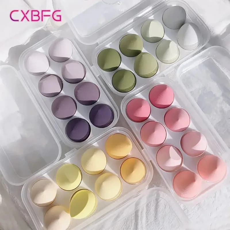 4/8 pcs Sponge Blender Beauty Egg, Soft Cosmetic Puff for Fondotinta, Spugne Applicatore Powder, Accessories Make-up Woman, Beauty Tools