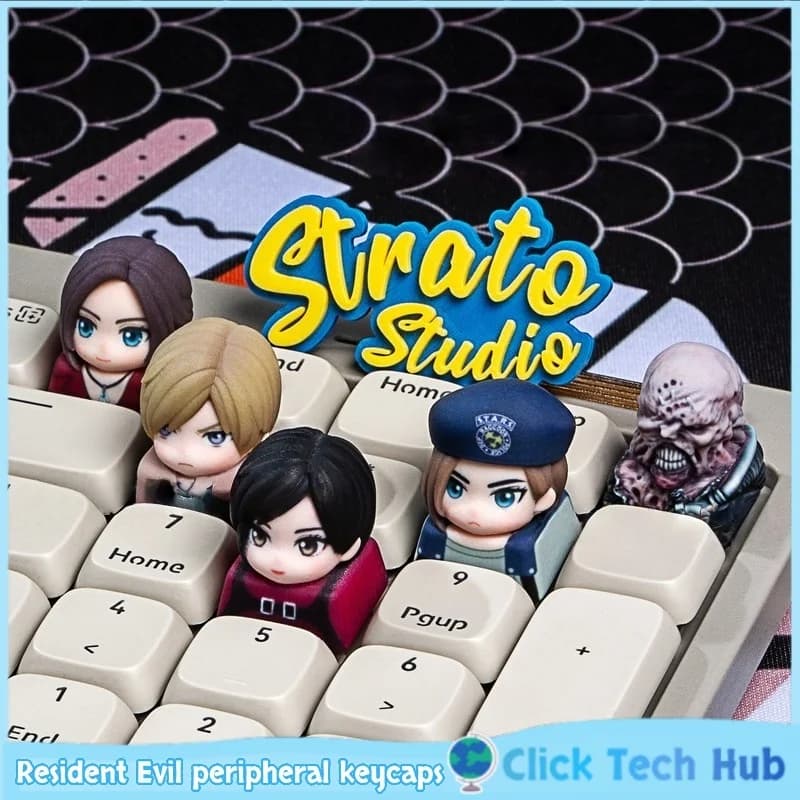 Keycaps Lyon Ada King Tyrant, Keycaps a Tema Gioco, Keycaps Personalizzati per Tastiera Meccanica, Keycap in Resina con Asse Incrociato