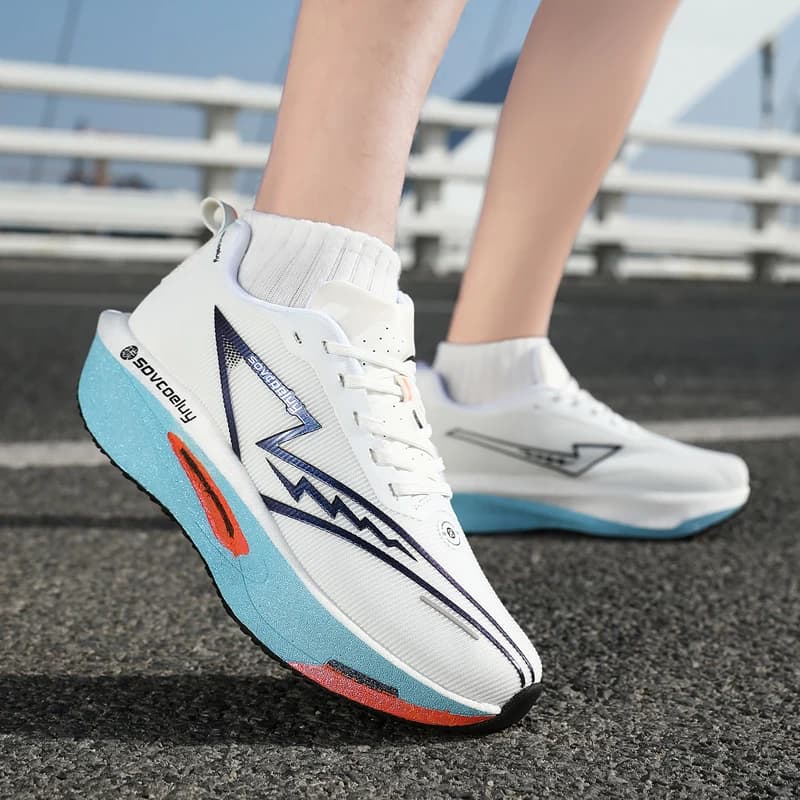 Scarpe da Corsa Sportive Uomo Donna, Sneakers Traspiranti Comode per Maratona, Scarpe da Ginnastica Outdoor con Ammortizzazione AirCushion, Tendenza del Momento