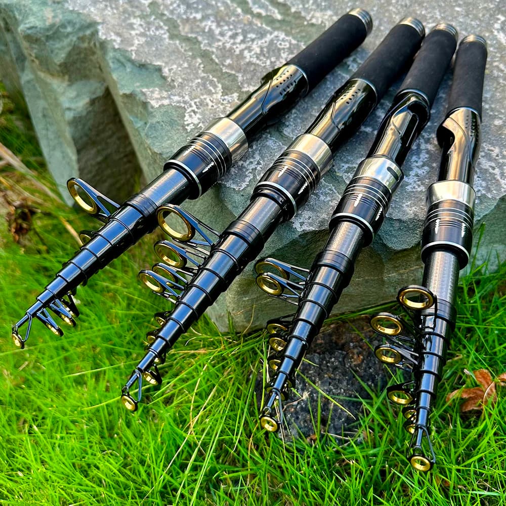 Mini canna da mare portatile 33 cm di lunghezza chiusa canna da spinning in fibra di carbonio canna da pesca da viaggio canna da roccia