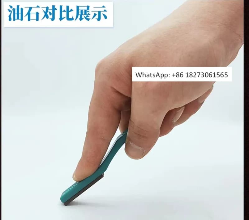 Pietra per lucidatura utensili RSH-01 con manico in alluminio e plastica, pietra per affilatura a spazzola