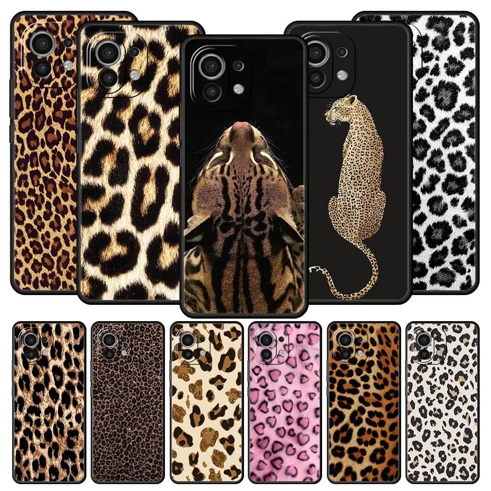 Moda Tigre Stampa Leopardo Cassa Del Telefono Per Xiaomi Mi 17 15T 15 14 14T 13T 12T Pro 12 13 Lite 5G 11T Poco X6 X7 X5 Pro Copertura Morbida