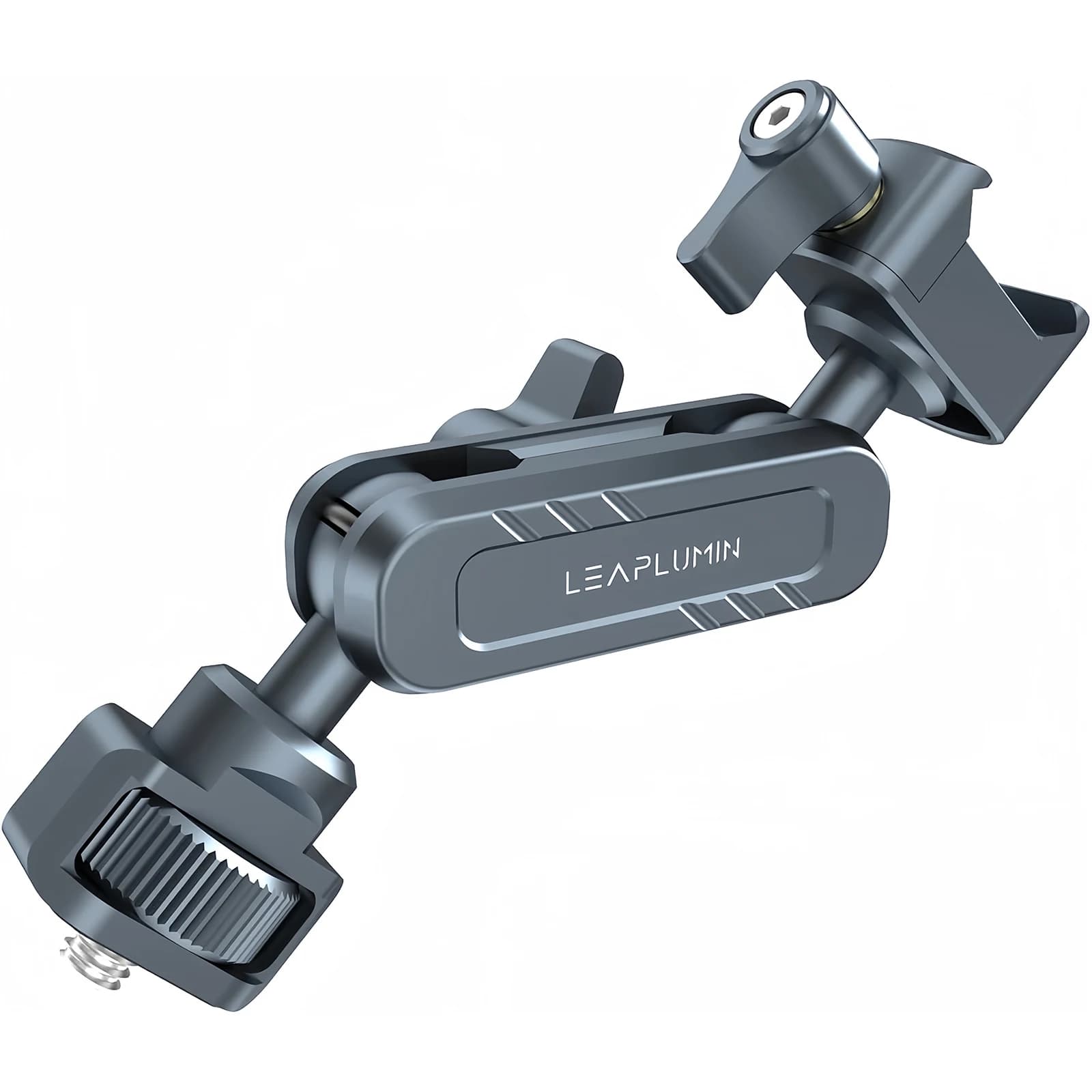 Magic arm articulated with NATO clamp and 1/4"-20 screw with retractable pins, 360 degree rotation for DSLR, monitor